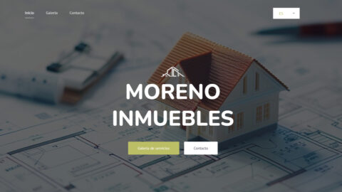 Diseño web para Moreno Inmuebles