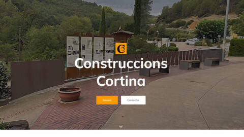 Diseño web para Construccions Cortina