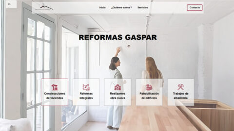 Diseño web para Reformas Gaspar Diseño web para Reformas Gaspar