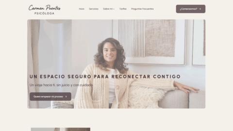 Diseño web para Carmen Puentes Psicóloga Diseño web para Carmen Puentes Psicóloga