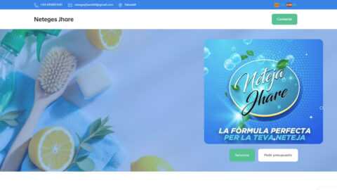 Diseño web para Neteges Jhare Diseño web para Neteges Jhare