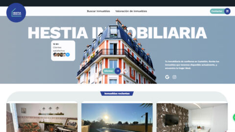 Diseño web para Hestia Inmobiliaria