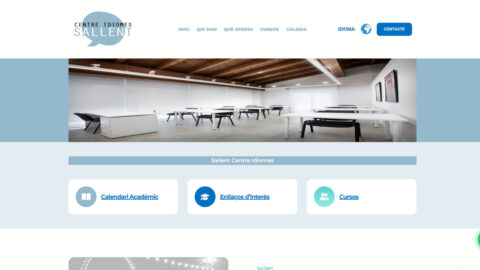 Diseño web para Sallent Centre Idiomes