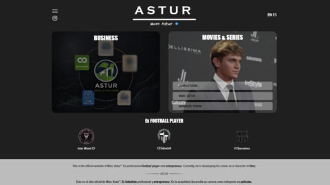 Diseño web para Marc Astur