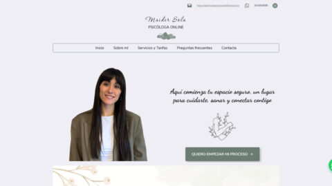 Diseño web para Maider Sola