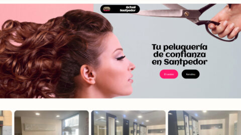 Diseño web para Peluquería Actual