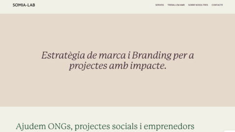 Diseño web minimalista para SOMIA-LAB Diseño web minimalista para SOMIA-LAB